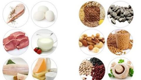 Maisto produktai, turintys daug gyvulinių ir augalinių baltymų vyrams